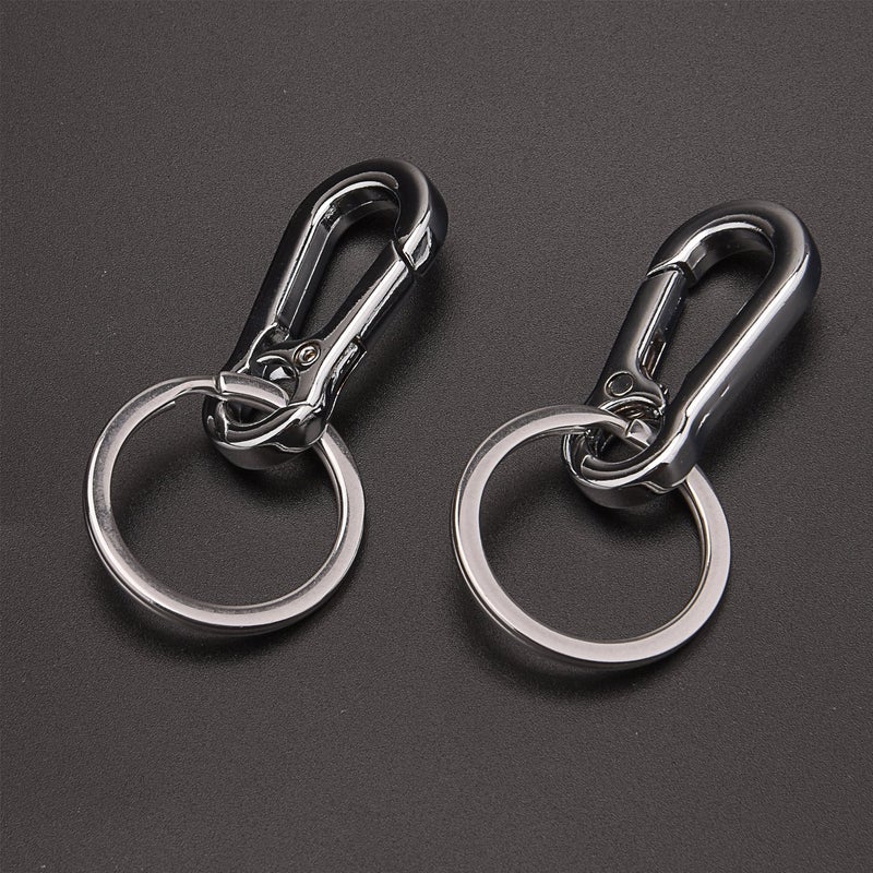 Sunmns Metal Keyring Keychain Key Ring Chain Hook Organizer, 2 Pack - Image 4